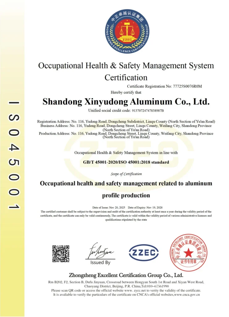 Occupational Health and Safety Certification