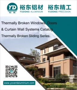 Thermally Broken Sliding Series of Yoverd Aluminium Thermally Broken Windows Doors Curtain Wall Systems Catalog