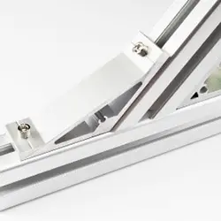 135° degree aluminum extrusion corner brackets for strong and precise T-slot frame connection system - By Yoverd Aluminium