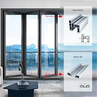 Aluminum Door System Profiles - High Quality Extrusion Sections for Aluminum Door Systems
