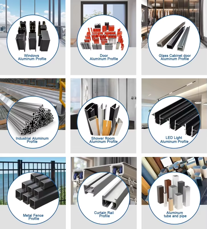 Custom Aluminum Extrusion Profiles tailored to exact specifications by Shandong Yoverd Aluminum, showcasing personalized alloy grades, complex cross-sectional shapes, anodized, powder coated, polished surface finishes and precision tolerances