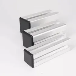 High quality end caps and slot covers designed for T-slot aluminum extrusion profiles to provide clean finishing and protection for framing systems - By Yoverd Aluminium