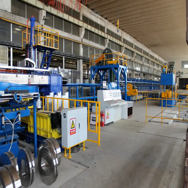 Advanced aluminum extrusion production line with machines from 600 tons to 5500 tons at Yoverd Aluminium factory. Capable of producing small to large section T-Slot profiles and custom designs for global top 500 companies
