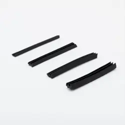 High quality sealing strip for T-slot aluminum extrusion profiles, providing effective slot cover and dust protection in modular framing systems - By Yoverd Aluminium