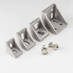 T bolts with corner for secure assembly of T-slot aluminum extrusion profiles in modular framing systems - By Yoverd Aluminium