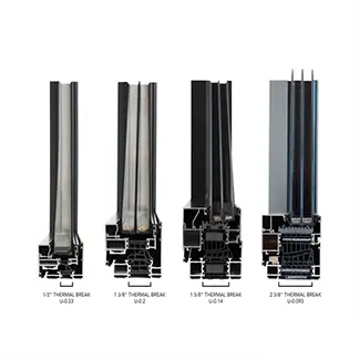 Aluminum Thermal Break Window & Door Profiles - High Quality Extrusion Sections with Polyamide Thermal Break for Energy Efficient Windows and Doors