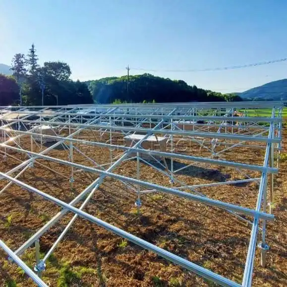 Aluminum U-shaped profiles used as mounting rails and support structures in solar energy systems by Yoverd Aluminium