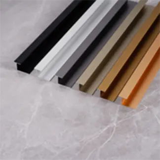Architectural and decorative L-shaped aluminum profiles for modern indoor and outdoor applications by Yoverd Aluminium