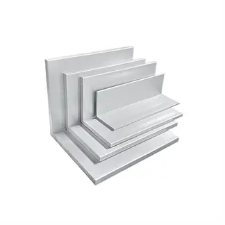 Precision custom L-shaped aluminum extrusions with tight tolerances and machining options by Yoverd Aluminium