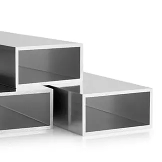 Heavy-duty rectangular aluminum profiles for industrial framing, machine bases and structural support applications by Yoverd Aluminium