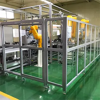 Square aluminum profiles used in medical equipment frames and laboratory furniture for clean, corrosion-resistant, and hygienic structural applications by Yoverd Aluminium