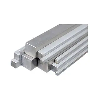 Solid square aluminum bars in multiple sizes for machining, supports, shafts, and high-strength components by Yoverd Aluminium