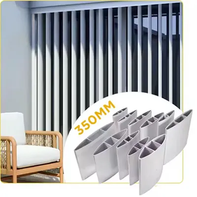350mm Supporting Architectural Aluminum Framework Profiles for integrated structural support systems and modern shading applications - By Yoverd Aluminium