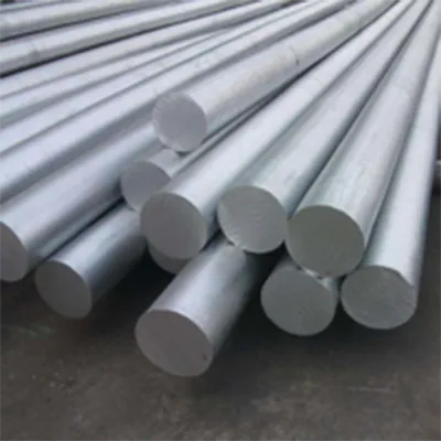 Multiple long solid circular aluminum rods bundled together, displaying their uniform diameter, smooth silver surface and industrial-grade quality ideal for heavy-duty manufacturing and structural uses by Yoverd Aluminium