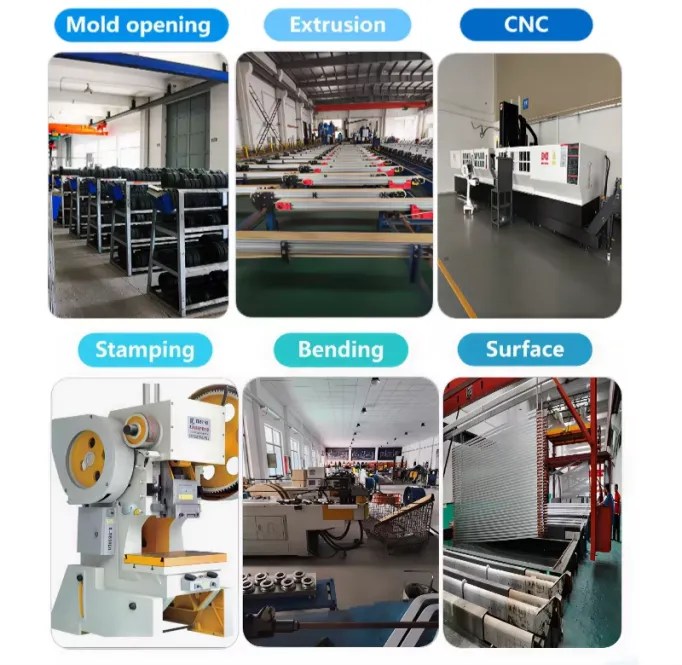 Aluminium extrusion production process from die and extrusion through CNC machining, stamping, bending, and surface finishing